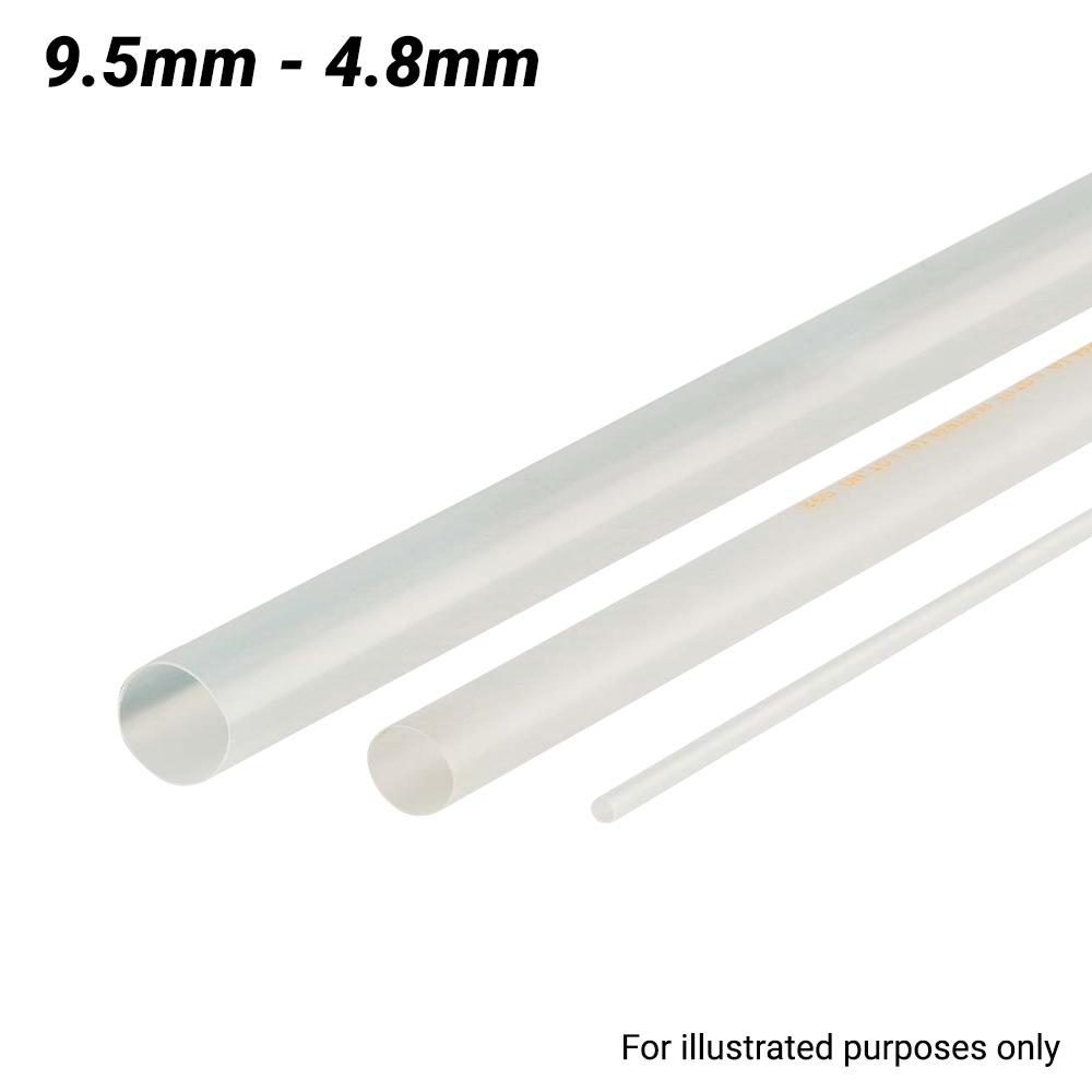 Cabac XLP10WH/4FT 9.5-4.8mm 1.2m Flexible Heat Shrink Tubing - White – image 1