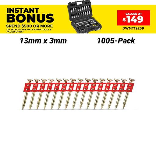 DEWALT DCN8901025 nagels - 25mm x 2,6mm (1005 st.) | Klium