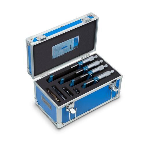 Accud AC-321-004-04 4pce 100mm (4") Metric Outside Micrometer Set