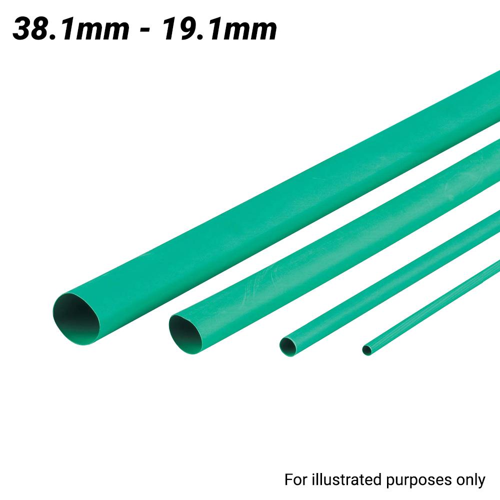 Cabac XLP38G/4FT 38.1-19.1mm 1.2m Flexible Heat Shrink Tubing - Green – image 1