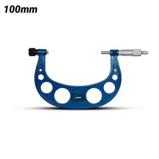 Accud AC-325-004-01 100mm (4") Outside Micrometer With Interchangeable Anvils