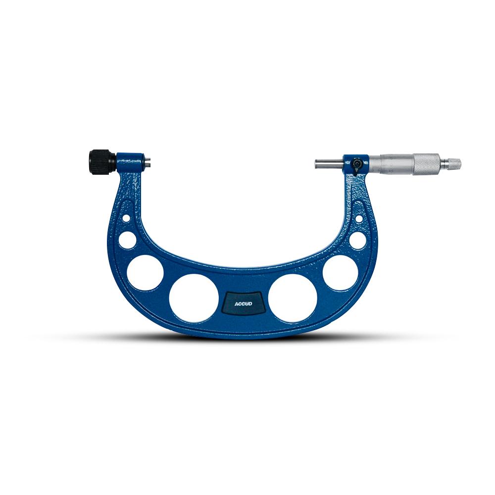 Accud AC-325-008-01 100-200mm (4-8") Outside Micrometer With Interchangeable Anvils – image 2