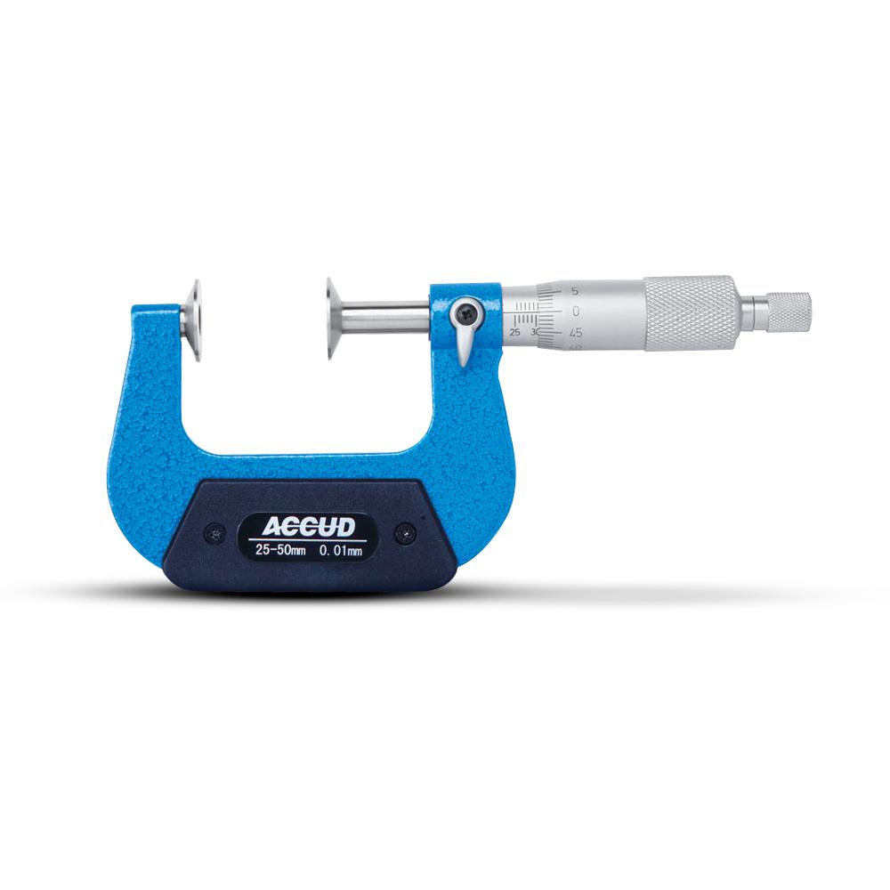 Accud AC-342-002-02 25-50mm (1-2") Outside Disc Micrometer – image 2
