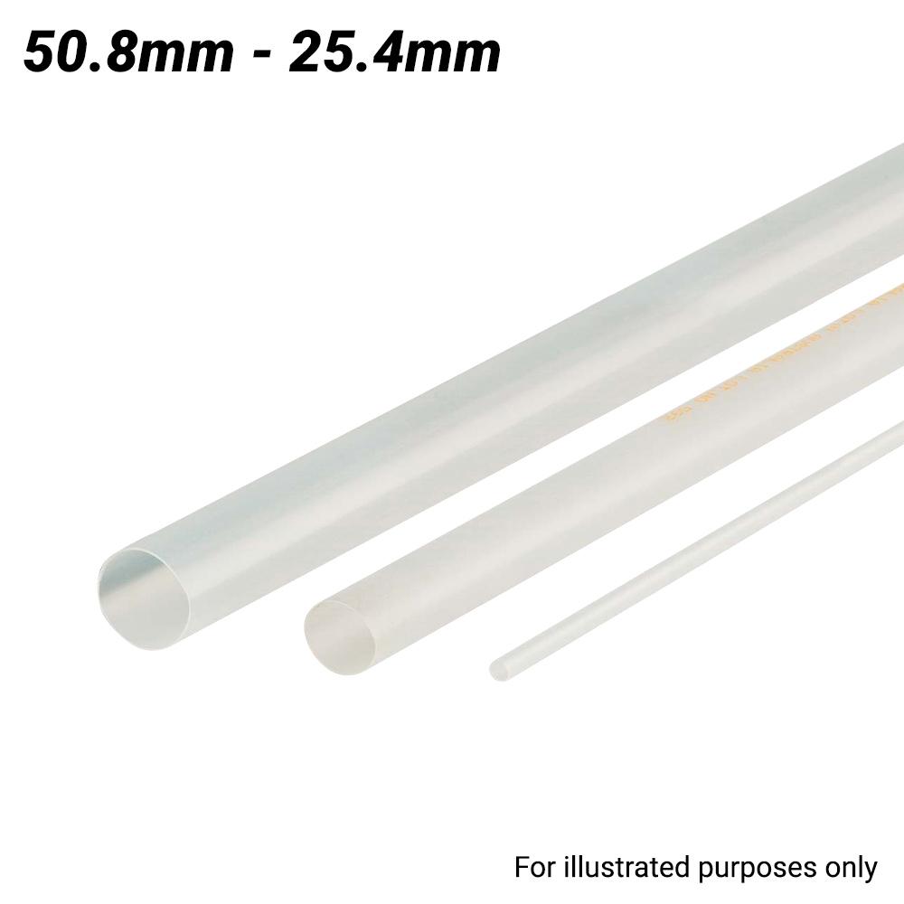 Cabac XLP51BK/4FT 50.8-25.4mm 1.2m Flexible Heat Shrink Tubing - White – image 1