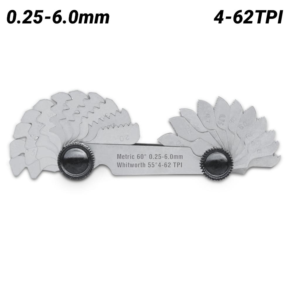 Accud AC-925-062-52 Combination 60º Metric & 55º Whitworth Thread Gauge – image 1