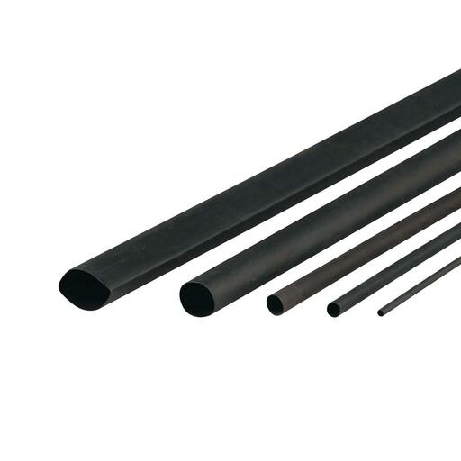 Cabac XLP7BK/4FT 6.43.2mm 1.2m Flexible Heat Shrink Tubing Black