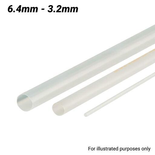 Cabac XLP7CL/4FT 6.4-3.2mm 1.2m Flexible Heat Shrink Tubing - Clear