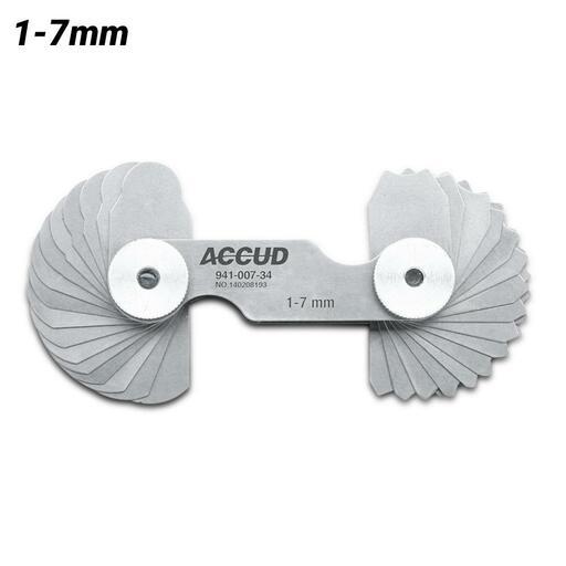 Accud AC-941-007-34 1-7mm Radius Gauge