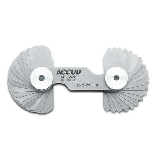 Accud AC-941-025-30 15.5-25mm Radius Gauge – image 2