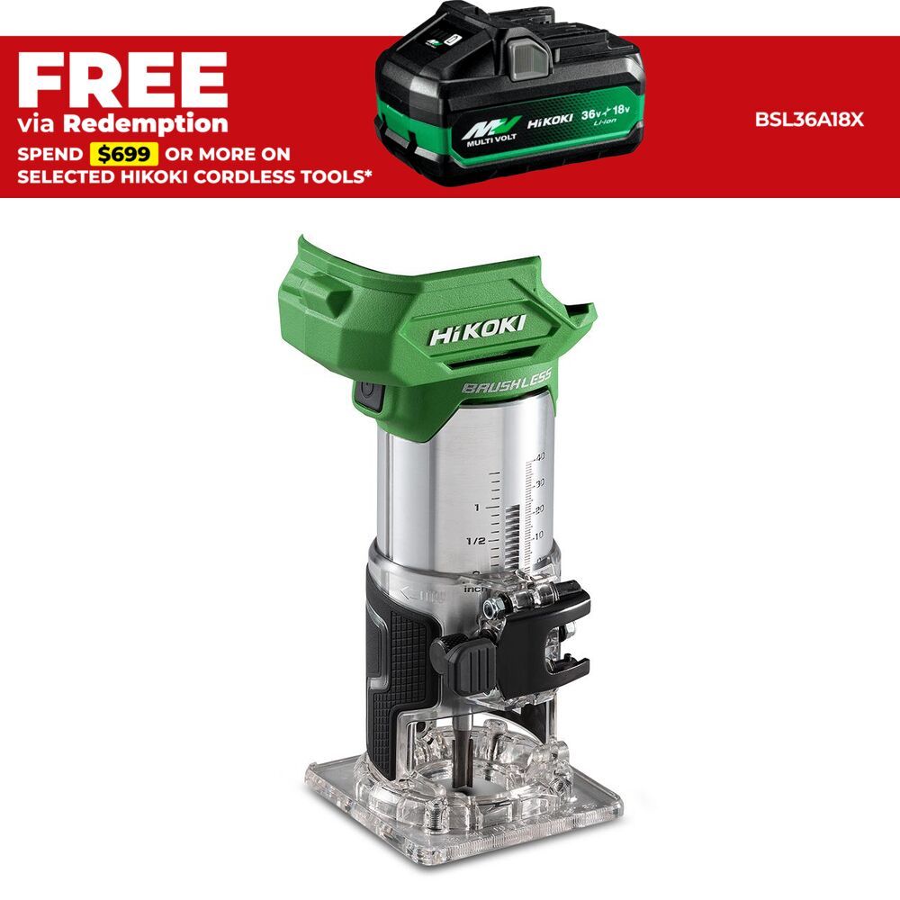 HiKOKI M1808DA(H4Z) 18V Li-ion Cordless Brushless Laminate Trimmer - Skin Only – image 1