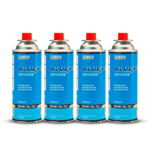Cigweld 308984 4-Pack BlueJet Butane Fuel Cell Gas – image 2