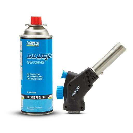 Cigweld 308406 BlueJet Butane Trigger Concentrated Flame Combo Kit