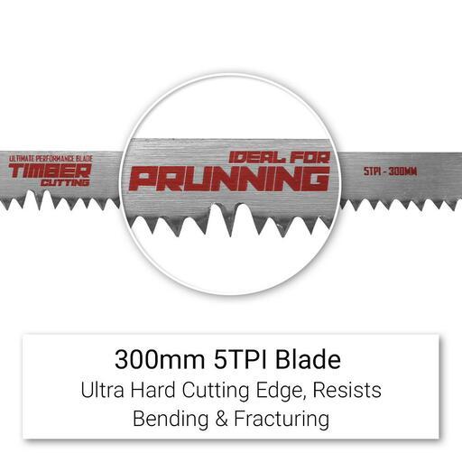 Xtorque X300PB 5-Pack 300mm (12") 5TPI Timber Reciprocating Blade – image 3