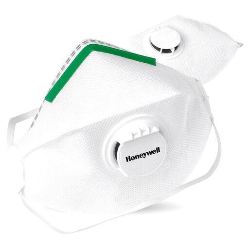 Honeywell 1007720-10PK 10-Pack Flat Fold P2 Valved Safety Mask Respirator – image 3