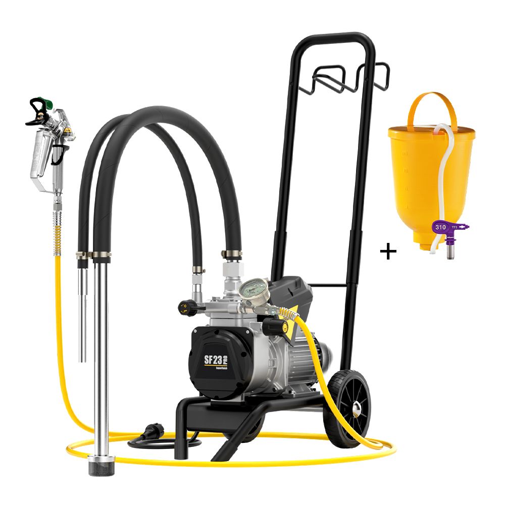 Wagner 2488254 (2395486H5) SF23 Pro 1.3kW 2-in-1 Airless Paint Spray Gun Pack with 5L Hopper – image 2