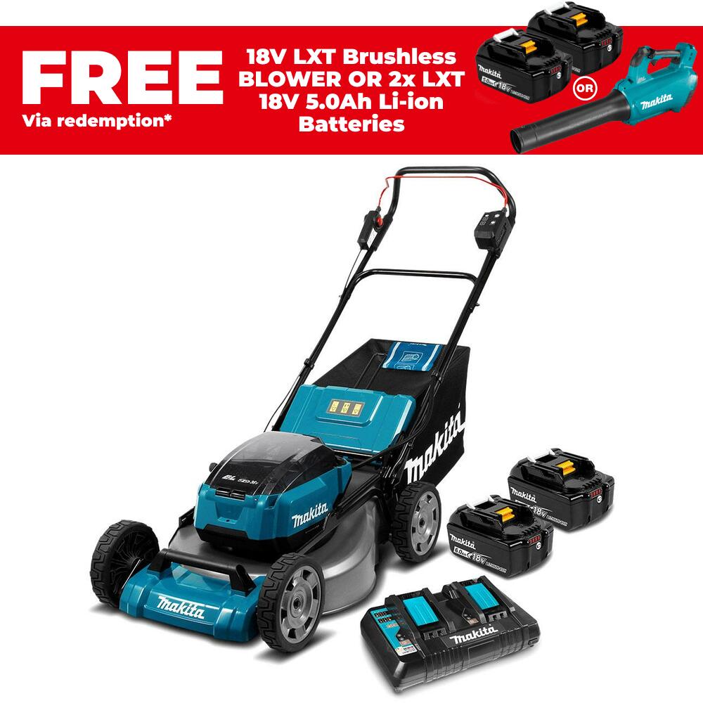 Makita DLM535PG2 36V (18V x 2) Li-ion Cordless Brushless