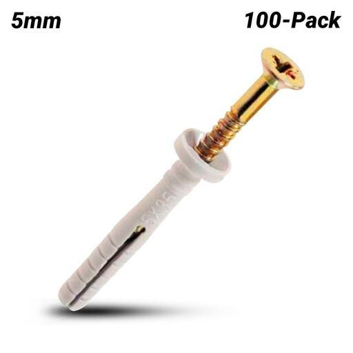 Ramset ED05033 100Pack 5mm x 33mm Nylon Drive Anchors