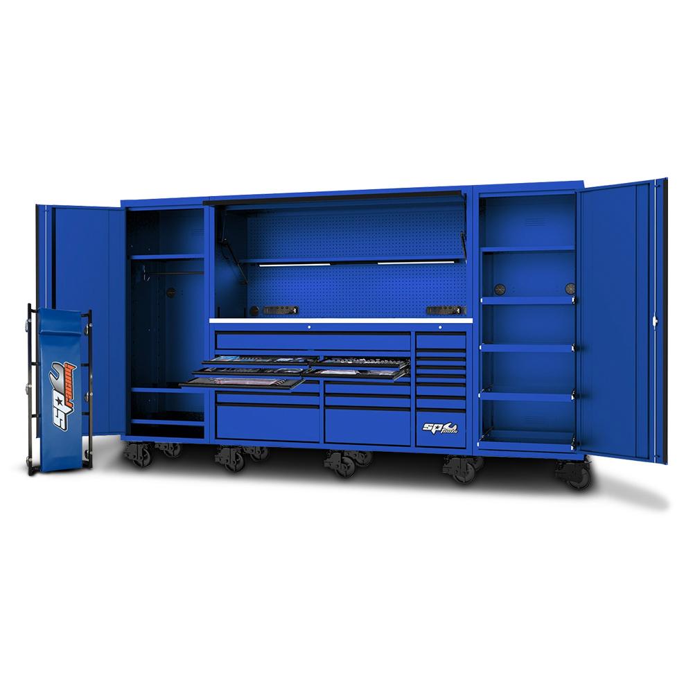 Sp Tools Spbl 708pce 128 Metric Sae Usa Sumo Series Blue Black Workstation Tool Kit