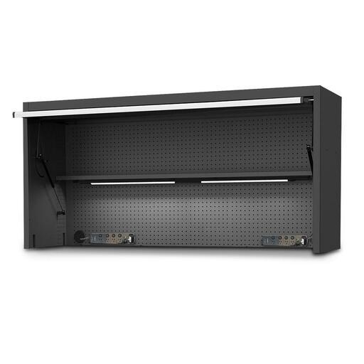 SP Tools SP44830 73" USA Sumo Series Wide Power Top Hutch - Black/Chrome