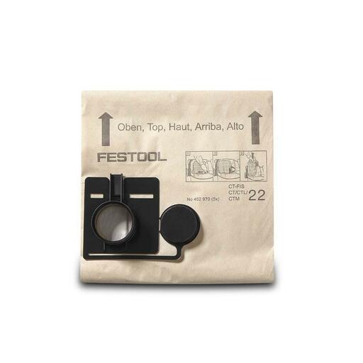 Festool FIS for CT 22/5x (452970) 5-Pack Replacement Filter Bags Suits CT 22 – image 2