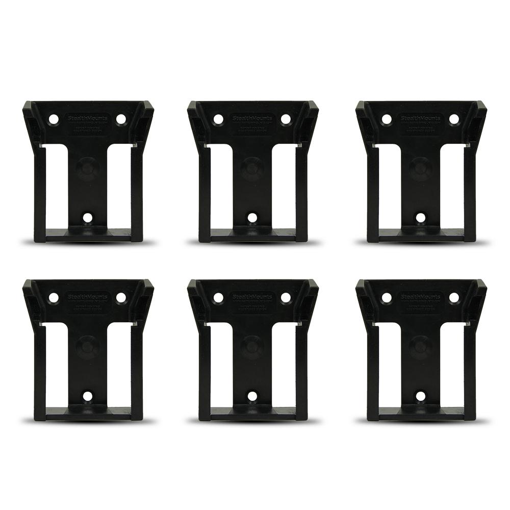 StealthMounts BM-MW18-6 M18 Milwaukee 6-Pack Black Battery Mounts – image 2