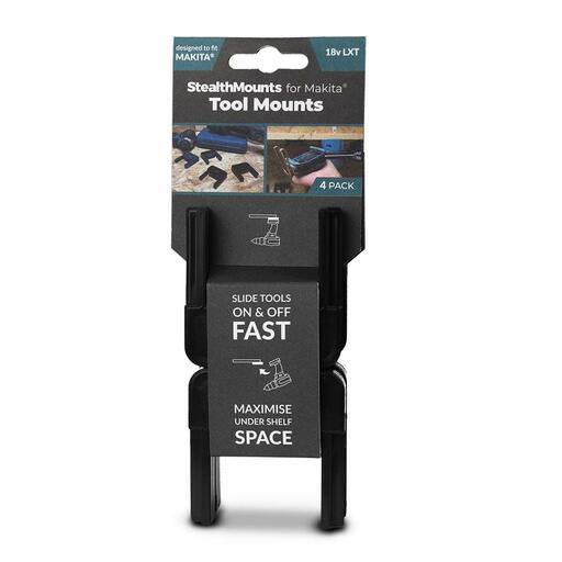 StealthMounts TM-MK18-BLK-4 18V Makita LXT 4-Pack Black Tool Storage Mounts – image 4