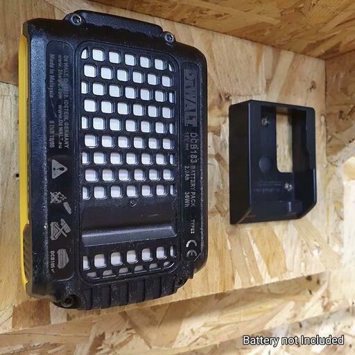 StealthMounts BM-DW20-BLK-6 18V Dewalt XR 6-Pack Black Battery Mounts – image 5