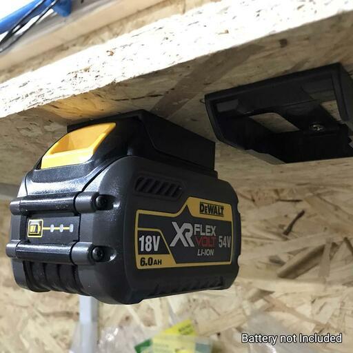 StealthMounts BM-DW20-BLK-6 18V Dewalt XR 6-Pack Black Battery Mounts – image 6