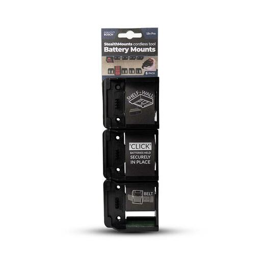 StealthMounts BM-BO18-6 18V Bosch 6-Pack Black Battery Mounts – image 3