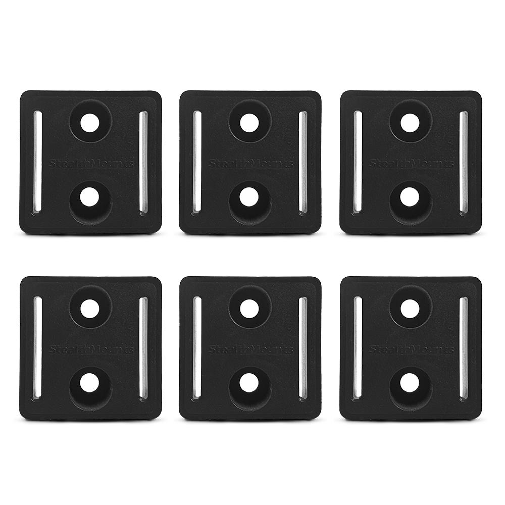 StealthMounts TMSPACE-BLK-6 6-Pack Black 12mm Universal Tool Mount Spacers – image 2
