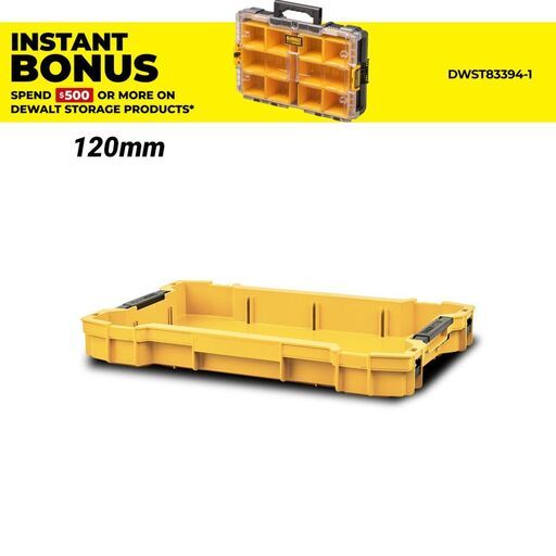 DeWalt DWST83407-1 TOUGHSYSTEM 2.0 60mm Shallow Tray