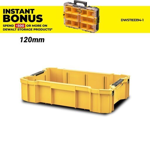 DeWalt DWST83408-1 TOUGHSYSTEM 2.0 120mm Deep Tray