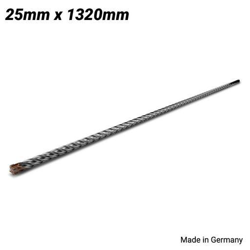 Xtorque X251320M Platinum SDS MAX 25mm x 1320 mm Platinum 4 Cutter Drill Bit - MADE IN GERMANY 