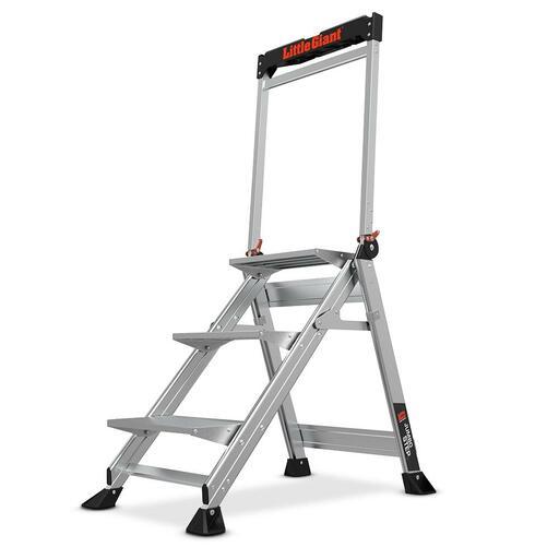 Little Giant Ladder Systems 11903-440 (11903) 0.65m 150kg Aluminium Jumbo Step Stepladder With Handrail