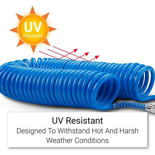 Chicago Air CACH15 10mm x 15m Coil Air Hose With Nitto Style Fittings – image 5