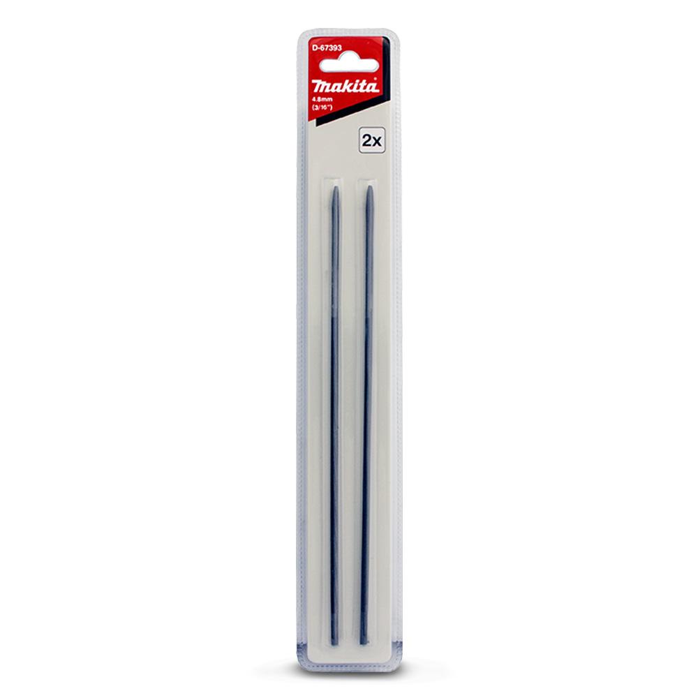 Makita D-67393 2pce 4.8mm (3/16") Round Chainsaw File – image 1