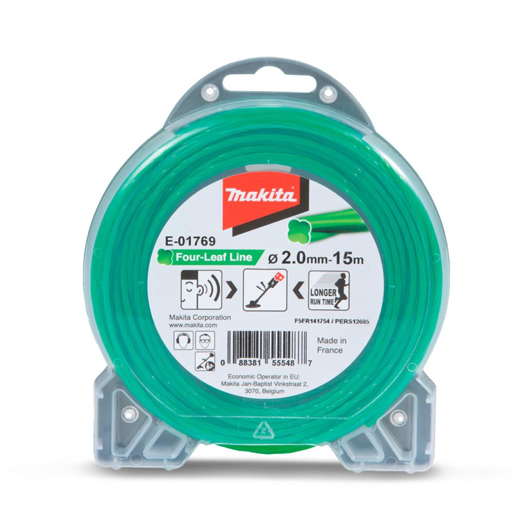 Makita E-01769 2.0mm x 15m Four Leaf Silent Nylon Trimmer Line – image 1