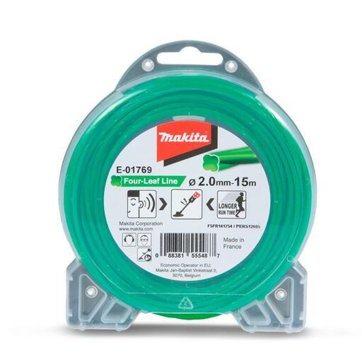 Makita E-01769 2.0mm x 15m Four Leaf Silent Nylon Trimmer Line