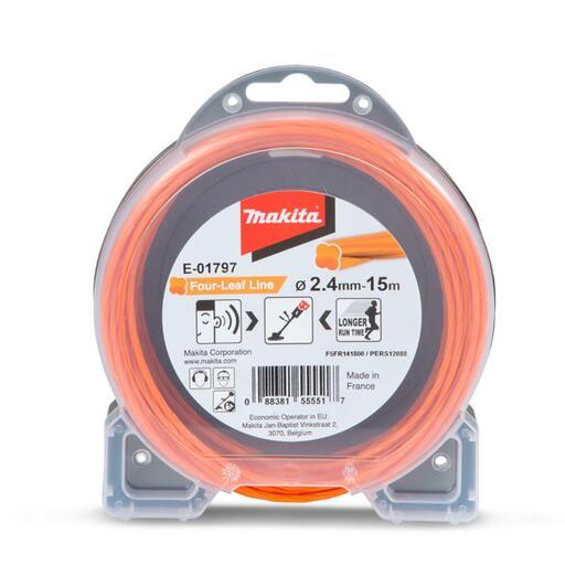 Makita E-01797  2.4mm x 15m Four Leaf Silent Nylon Trimmer Line