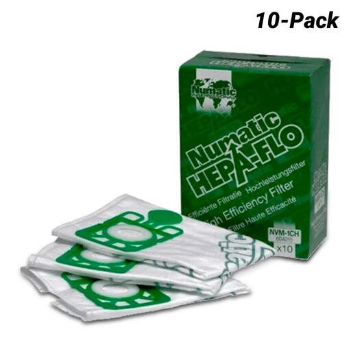 EDCO 604015 (NVM1CH) 10pk Hepaflo High Efficiency Dust Bags To Suit HZQ200 Vacuum