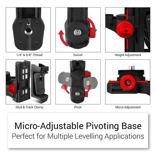 CPI CPI4DG 7.4V 2.0Ah Li-ion 360º Electronic Auto Leveling Multi Directional Green Beam 3D Grade Line Laser Kit – image 7