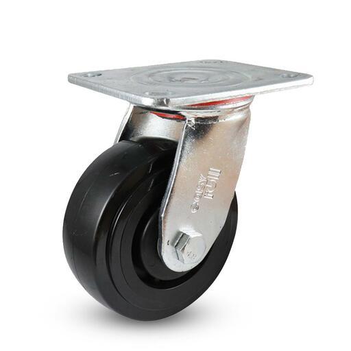 EHI J32AZ87K125 125mm (5") 410kg J3 Series Nylon Swivel Plate Castor – image 2