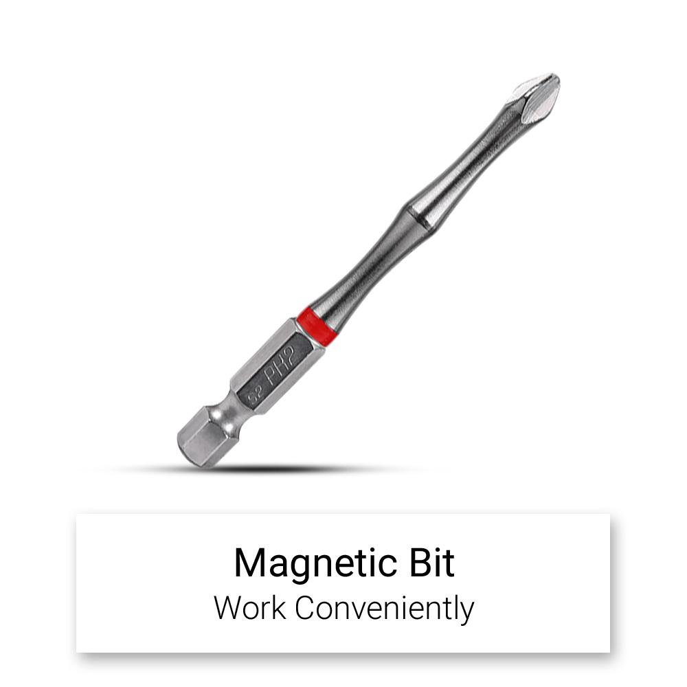 Xtorque XTCT2075P2 20-Pack 75mm PH2 Phillips Torsion Magnetic Driver Bit – image 3