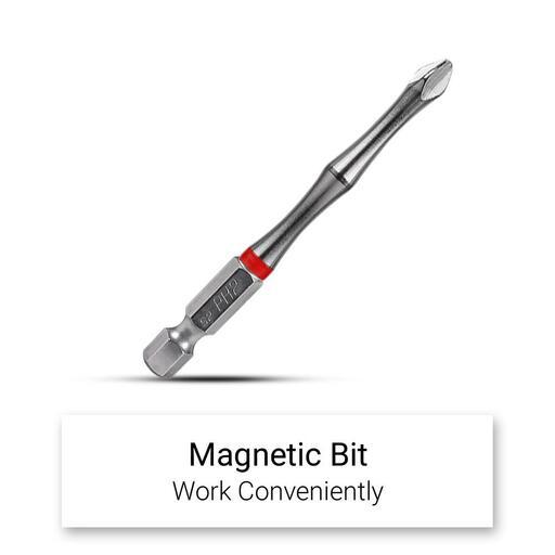 Xtorque XTCT2075P2 20-Pack 75mm PH2 Phillips Torsion Magnetic Driver Bit – image 3