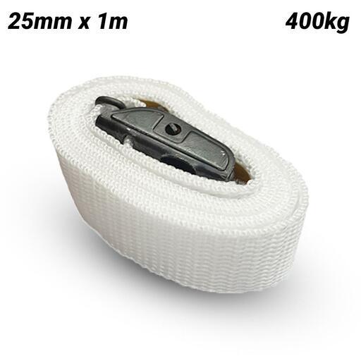 Fasty FASTY121 25mm x 1m 400kg White Tie Down Strap