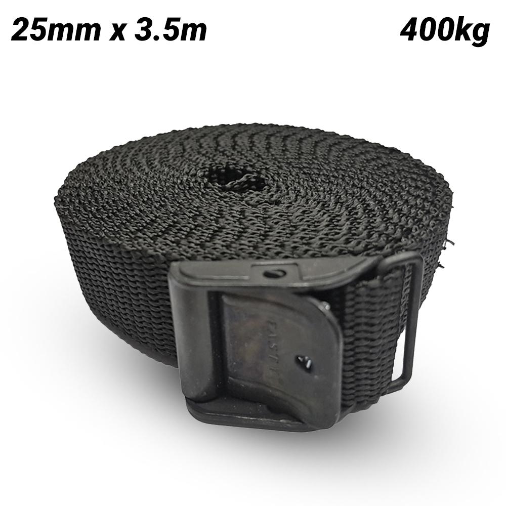 Fasty FASTY125 25mm x 3.5m 400kg Black Tie Down Strap – image 1