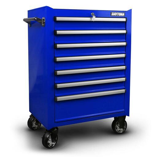 Daytona D7SLBLU  7 Drawer Bottom Tool Chest Roller Cabinet - Blue