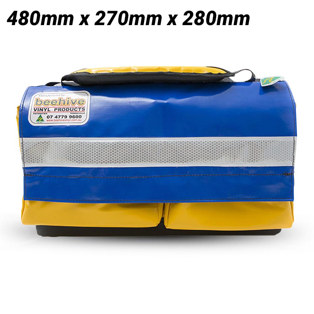 Beehive Vinyl FLZDBHMB 480mm x 270mm x 280mm Heavy Duty Fully Lockable Zipable Double Base Hard Moulded Toolbag – image 1