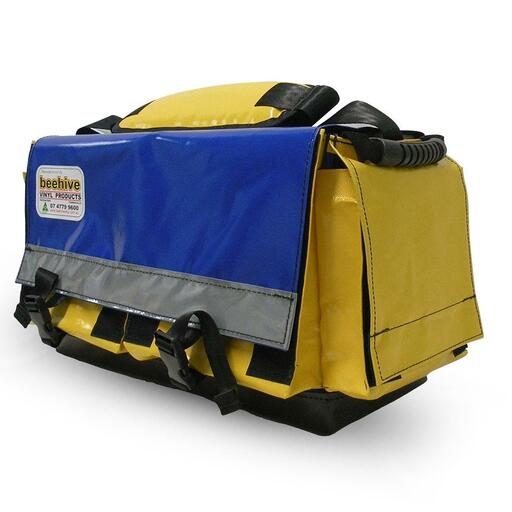 Beehive Vinyl SPDBHMBRH 600mm x 260mm x 280mm Heavy Duty Side Pocket Double Hard Moulded Base Toolbag with Rubber Handles  – image 2