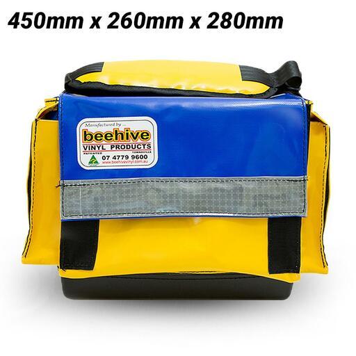 Beehive Vinyl MINI.SP-DBHMB 450mm x 260mm x 280mm Heavy Duty Mini Side Pocket Double Hard Moulded Base Toolbag